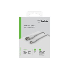 Belkin BoostCharge 1m USB Type-C Cable - Fast & Reliable Charging, Premium White Design